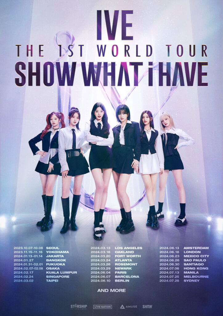 Ivethe 1st World Tour Show What I Have Tour Schedule Poster Fn F