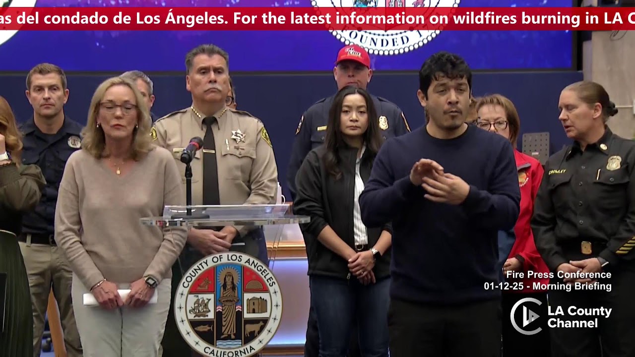 January 12, 2025 – L.A. County/City Windstorm and Wildfires One Voice Press Conference