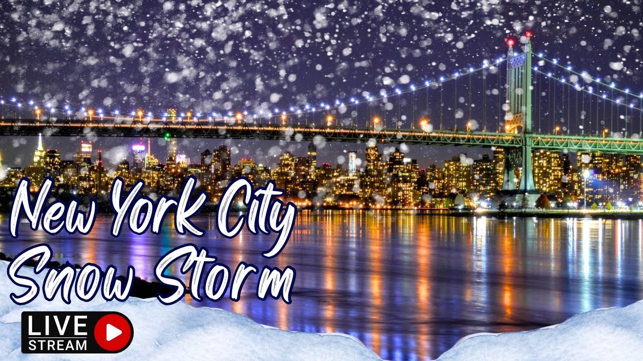 LIVE in NEW YORK CITY – Severe Weather Snow Storm Advisory