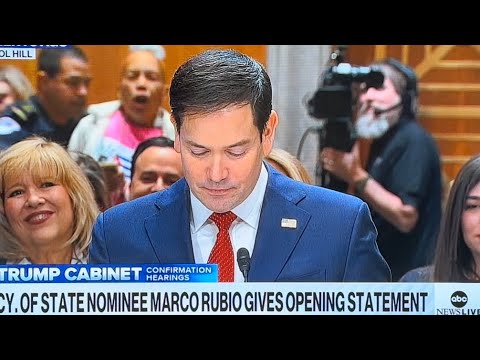 Marco Rubio Gets Vocal Bilingual Protests And Arrests During Sec. State Confirmation Hearing Today