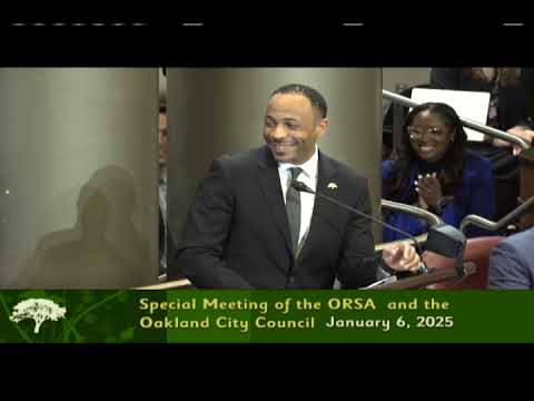 Oakland City Council & Mayor Swearing-In Ceremony And City Council Session January 6th 2025