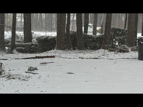 Snowing In Fayetteville Georgia And Atlanta, Again Main Part Of Winter Storm Hitting South