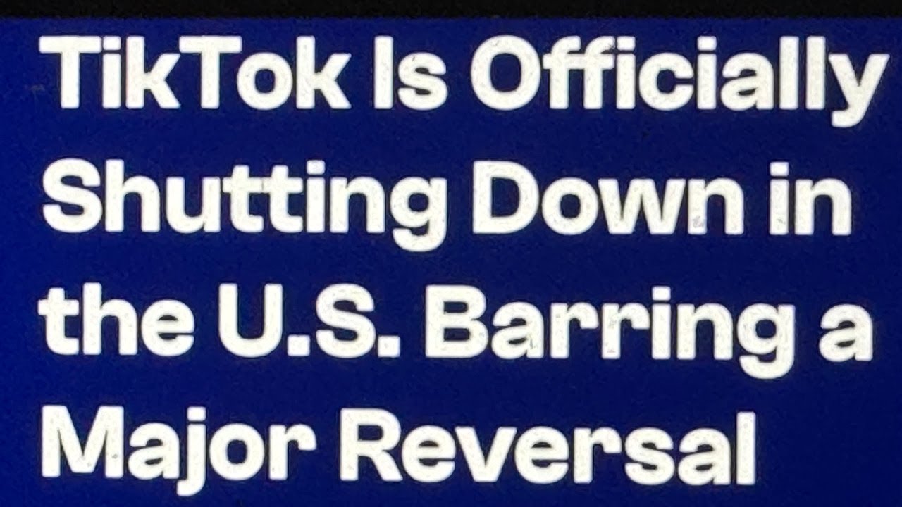 TikTok Plans Shut Down Sunday Unless Something Happens To Stop It: Just Come Back To YouTube!