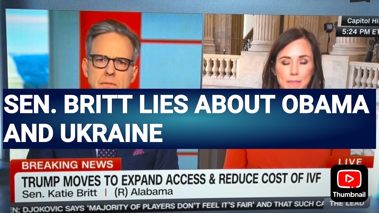 Sen Katie Britt Of Ala Lies About President Obama & Ukraine Russia Never Invaded Ukraine Under Obama