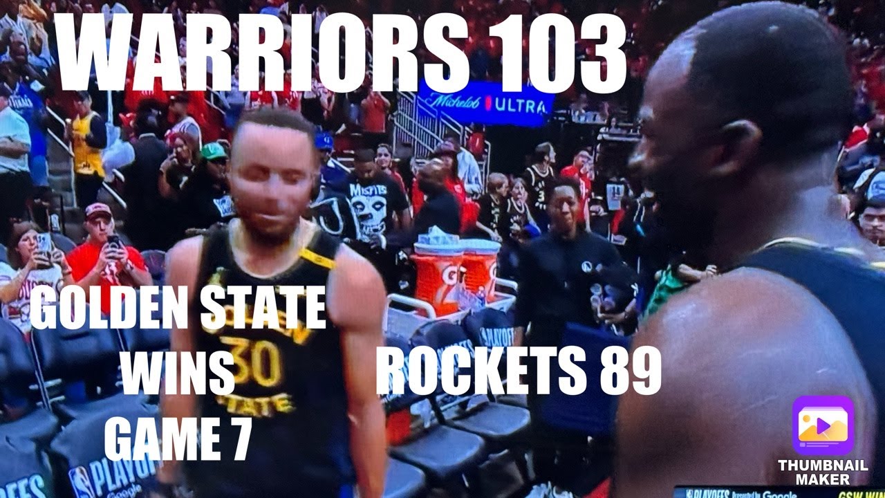 WARRIORS 103, ROCKETS 89, GAME 7 NBA PLAYOFFS CHUCK BARKLEY ON “INSIDE THE NBA” WRONG AGAIN