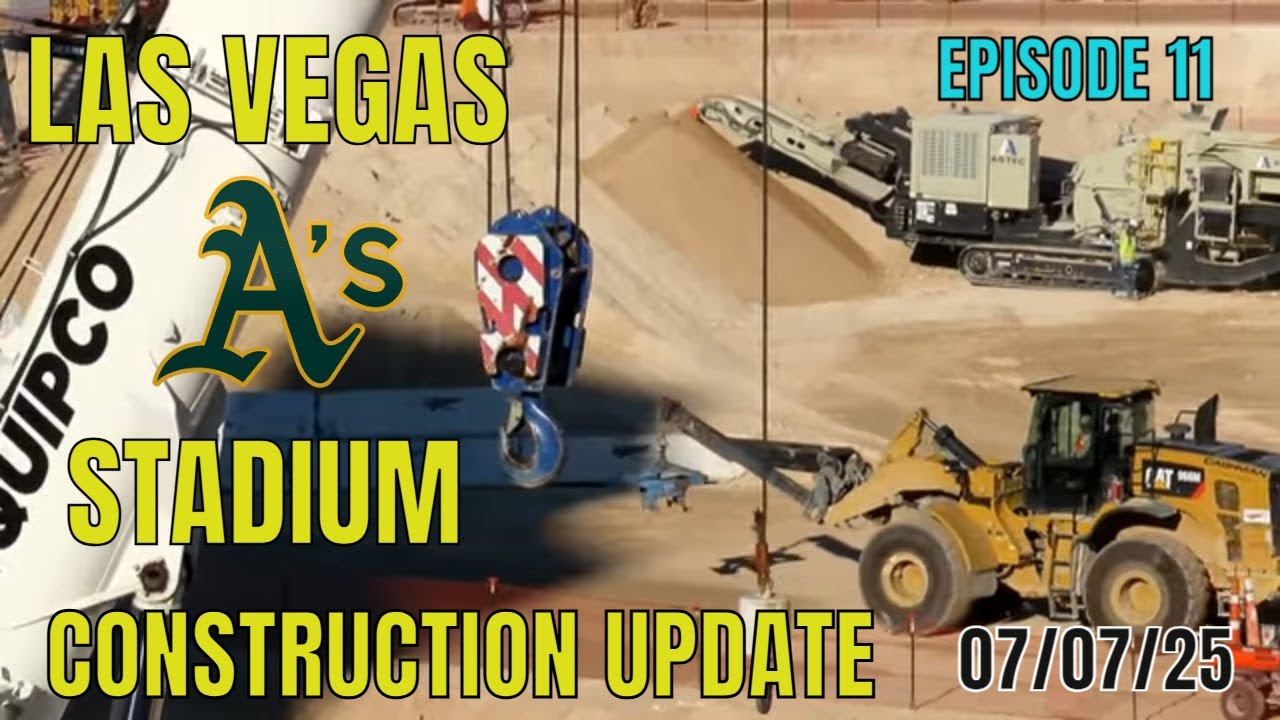 Las Vegas Athletics Stadium Construction Update 07 07 2025