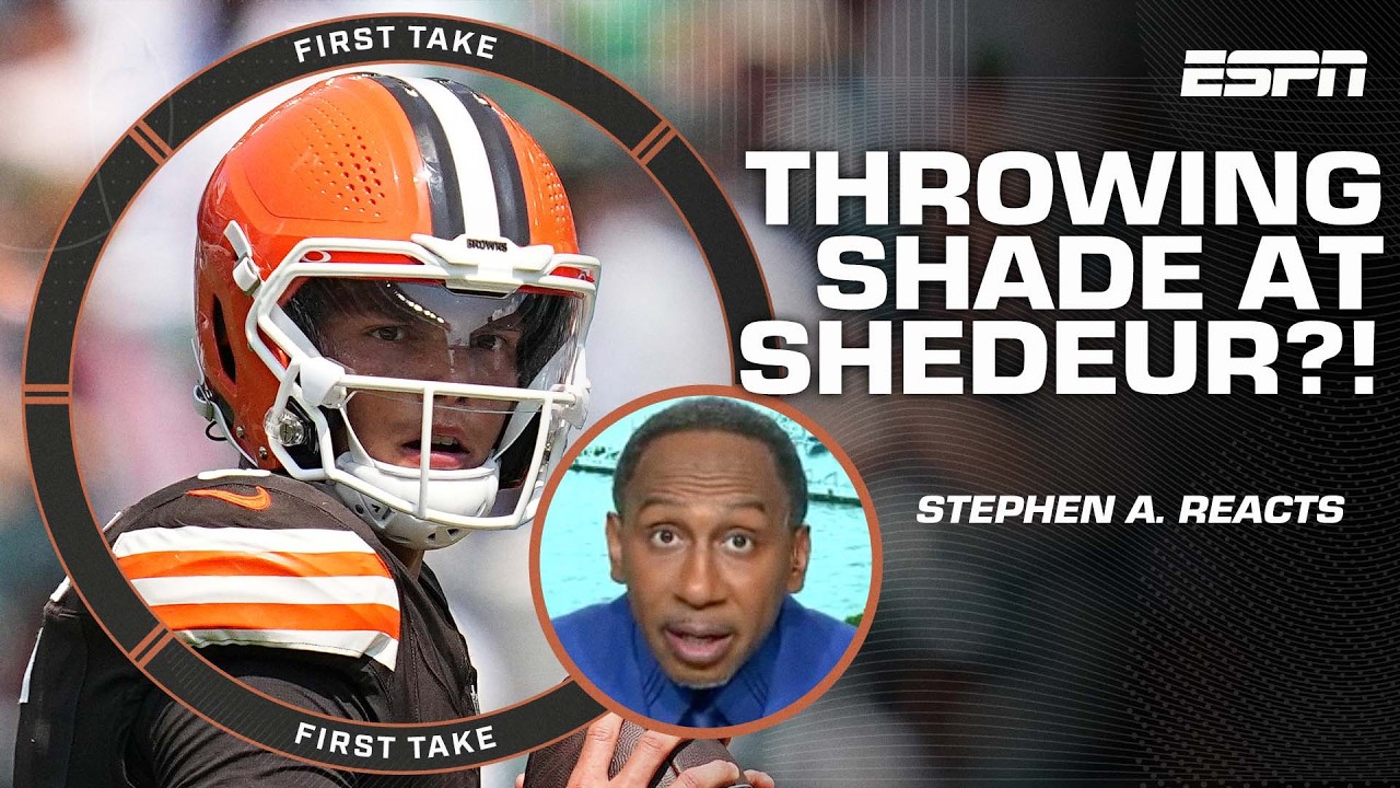 Was Dillon Gabriel THROWING SHADE at Shedeur Sanders?! 👀 Stephen A. REACTS! | First Take